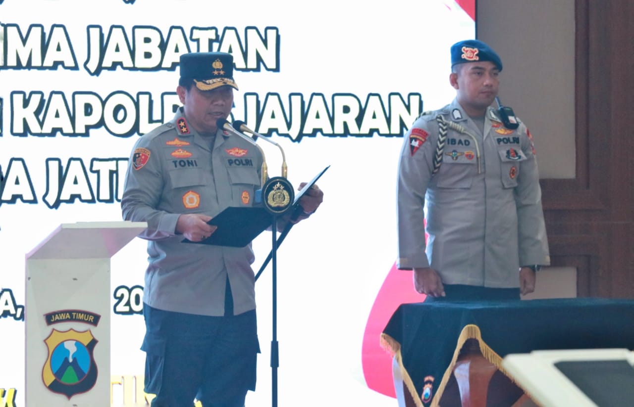 Kapolda Jatim Pimpin Serah Terima Jabatan Kapolres Jajaran Polda Jatim