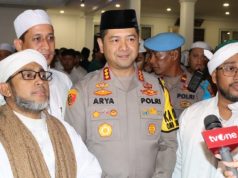 Kapolres Metro Depok Takziah Atas Wafatnya Habib Hasan Bin Ja’far Assegaf di Majelis Nurul Mustofa Center