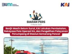 Banjir Semarang, KAI Batalkan Rute Operasi Sejumlah KA, Ini Daftarnya