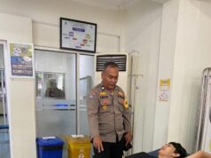 Bhabinkamtibmas Pengasinan Kegiatan Problem Solving Warga Bantu Amankan Pria Mengamuk