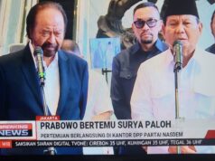 Prabowo Bertemu Surya Paloh di Menara Nasdem