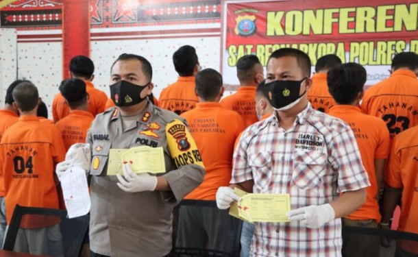 Polres Narkoba Belawan Dalam Antik Toba 2022 Amankan 31 Tersangka Tindak Pidana Narkoba