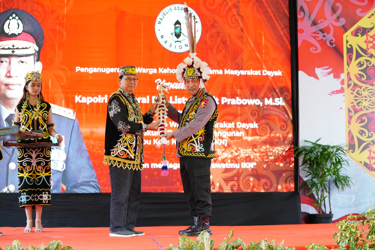 Polri dan Majelis Adat Dayak Nasional Sinergi Berkomitmen Kawal Pembangunan IKN