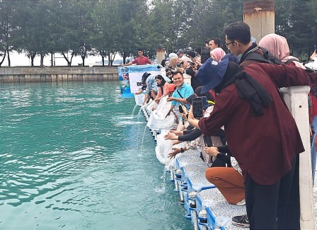 65 Orang Konten Kreator Mengunjungi Destinasi Pariwisata Pulau Seribu