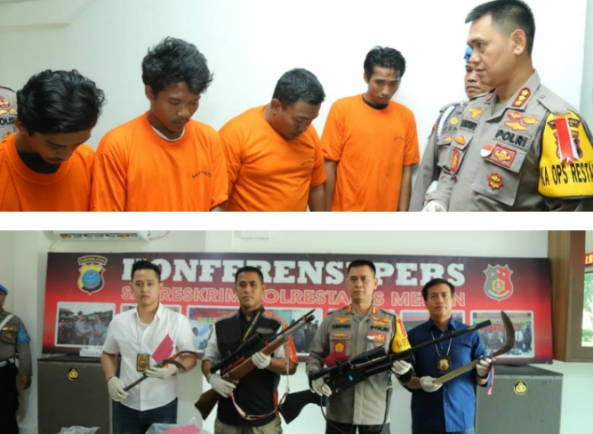 SATRESKRIM POLRESTABES MEDAN TANGKAP PELAKU PENGANIAYAAN JARISMAN SARAGIH