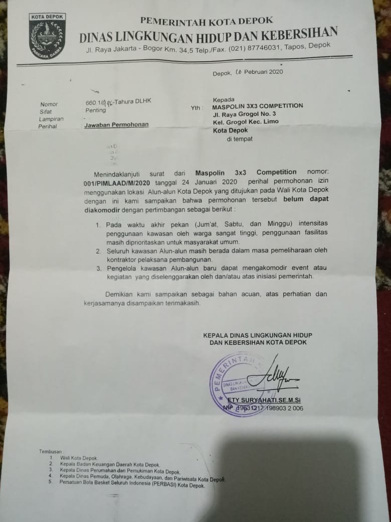 ALUN-ALUN KOTA DEPOK DIBANGUN DENGAN UANG RAKYAT, TETAPI RAKYAT TIDAK BOLEH BERKEGIATAN DISANA.