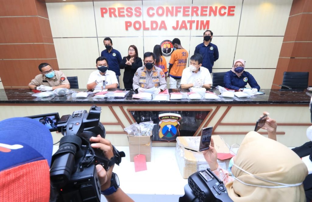 Polda Jatim Berhasil Gagalkan Peredaran Narkoba dari 2 Jaringan Kartel Internasional