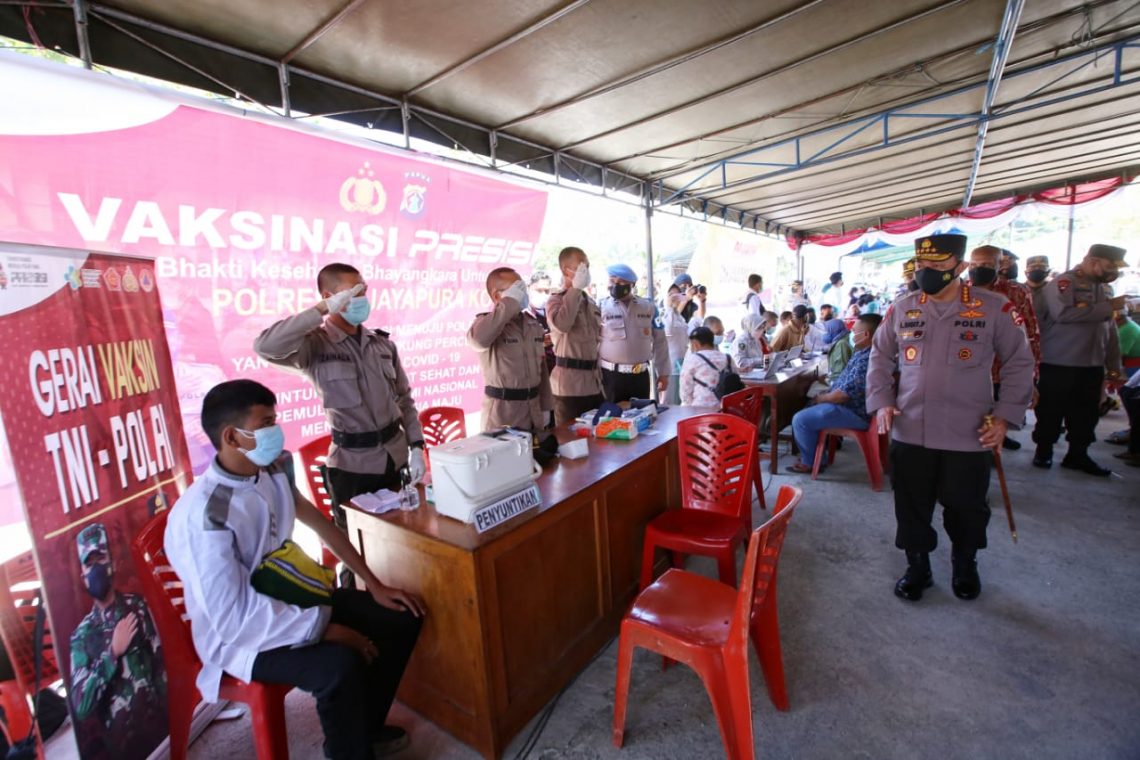 Dukung Pelaksanaan PON, Kapolri Akan Gencarkan Vaksinasi di Papua