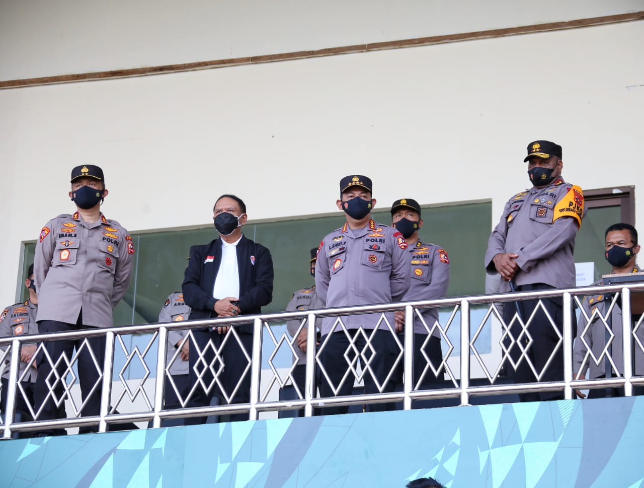 Kapolri Cek Venue PON XX Papua : Pastikan Prokes Berjalan Ketat
