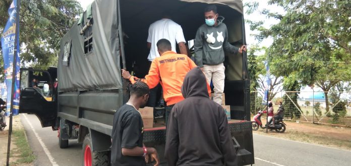 Sukseskan PON XX Papua, Danyon D Pelopor Fasilitasi Kendaraan Brimob Untuk Sporter Bola Kaki Putri Tim Papua