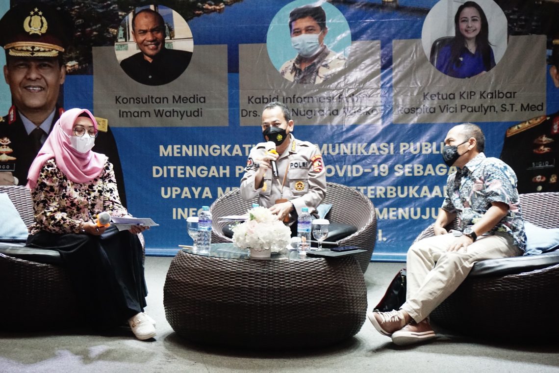 Angkat Tema ‘Komunikasi Publik di Tengah Pandemi’, Divhumas Polri Gelar Diskusi Publik di Polda Kalbar