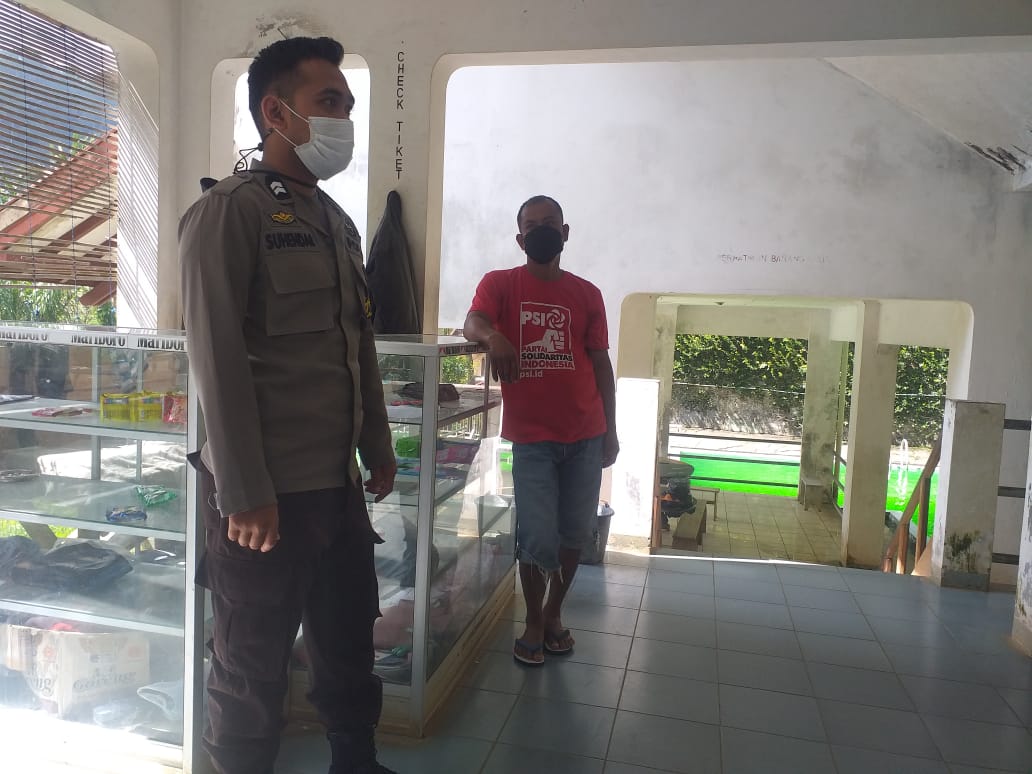 Memantau Penerapan Prokes, Bhabinkamtibmas Sambangi Objek Wisata Makula