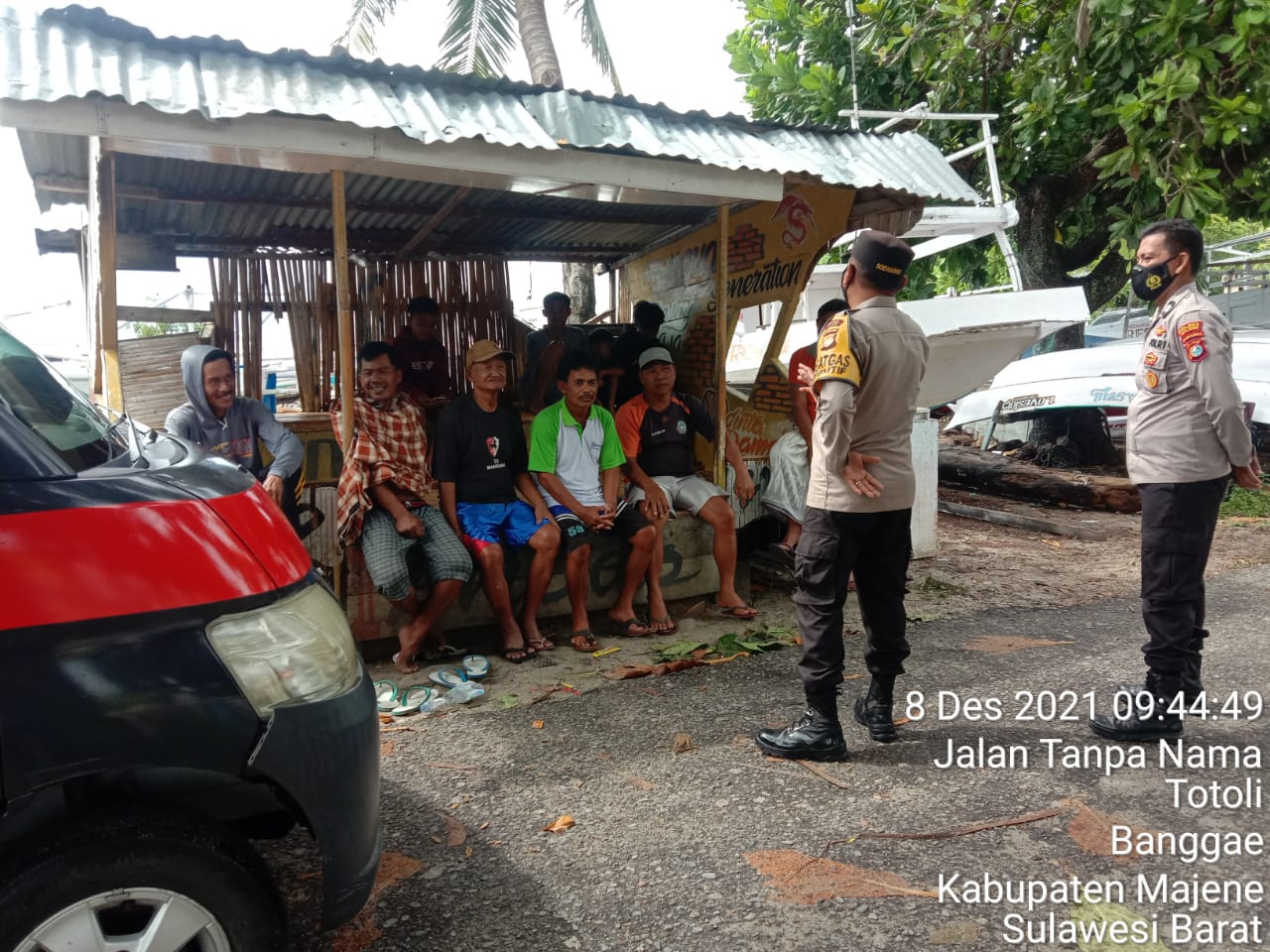 Himbauan Cuaca Ekstrem Kepada Masyarakat Pesisir Pantai Dan Nelayan Di Kabupaten Majene