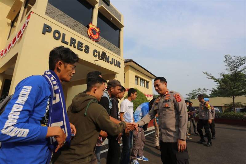 Kapolres Cianjur Silaturahmi dengan Viking Underground Cianjur