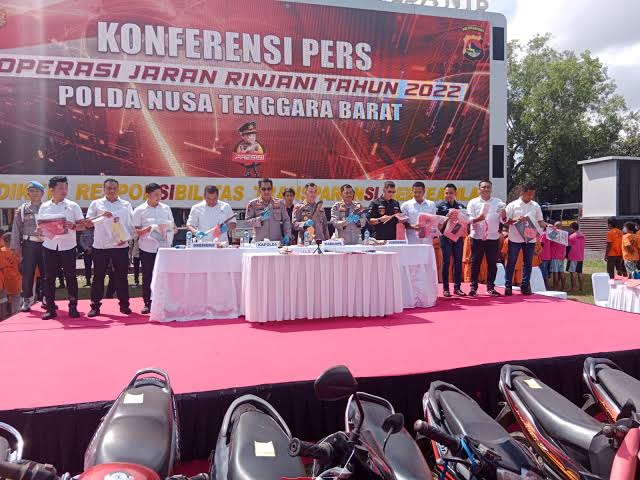 Polda NTB Berhasil Amankan 363 Tersangka dan 275 Tersangka Terkait Kasus Pencurian Selama Operasi Jaran Rinjani 2022