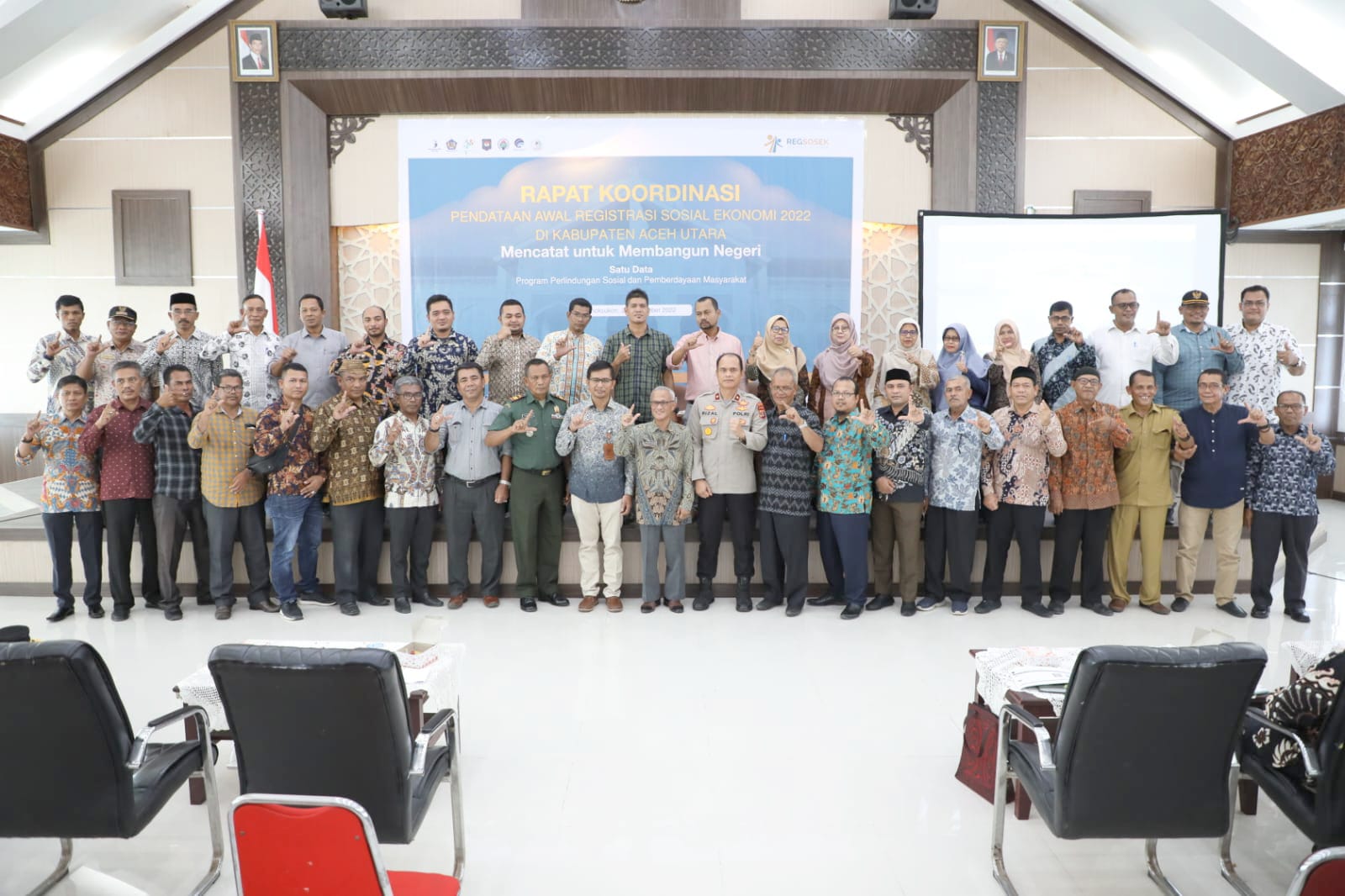 Registrasi Sosial Ekonomi, BPS Aceh Utara Rakor dengan Stakeholder Terkait