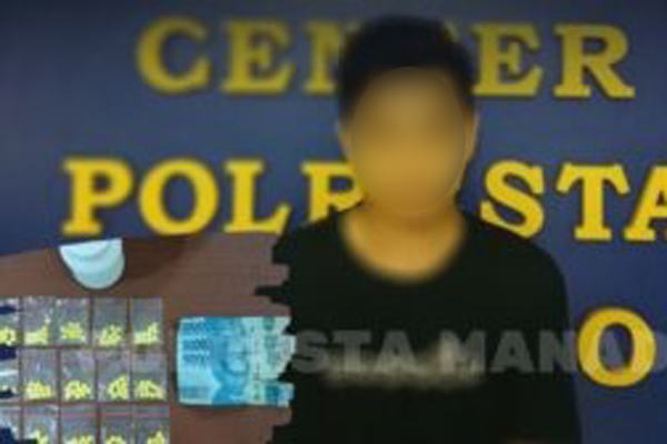 Satresnarkoba Polresta Manado Ungkap Kasus Peredaran Trihexyphenidyl di Sario