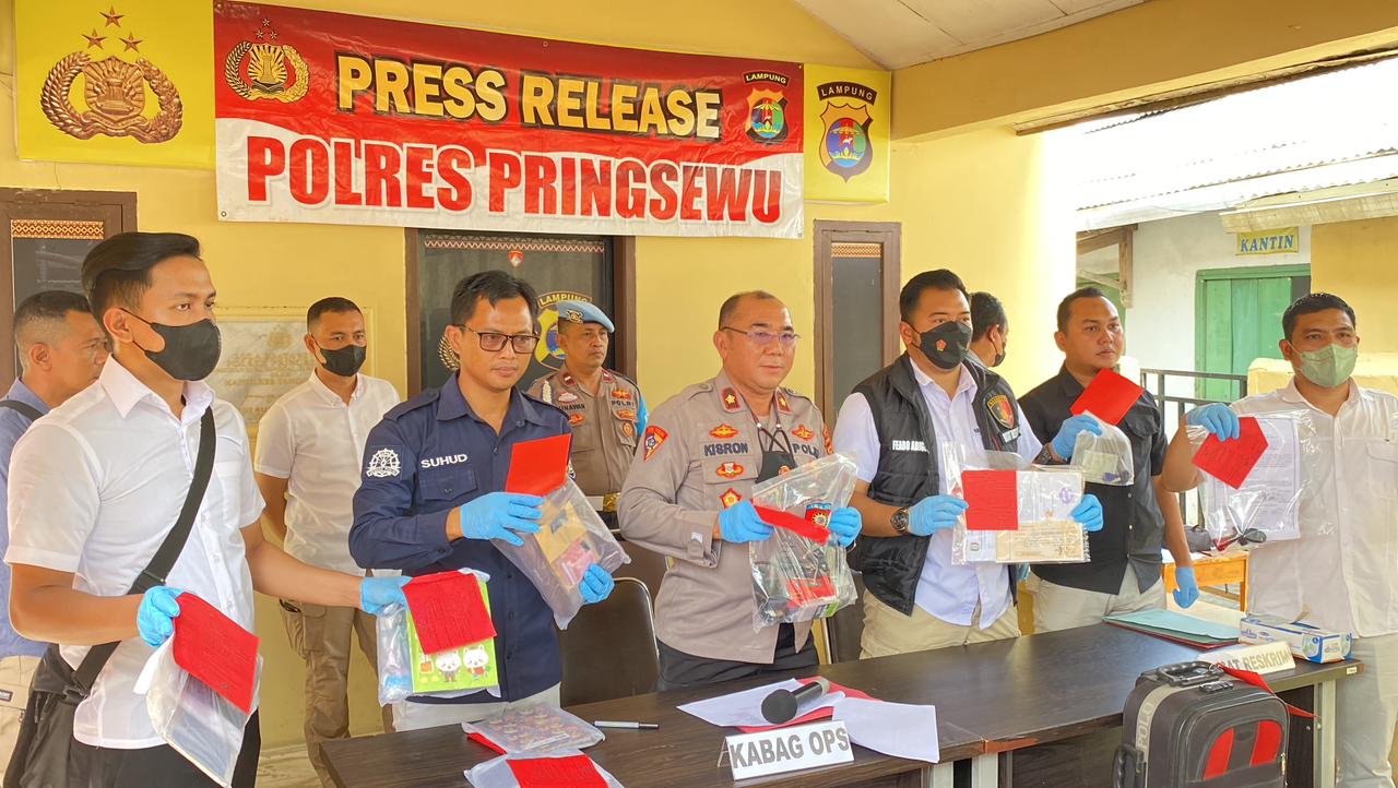 Kurun Waktu Dua Bulan, Polres Pringsewu Tangkap 27 Pelaku Kejahatan dan Sita 36 Motor