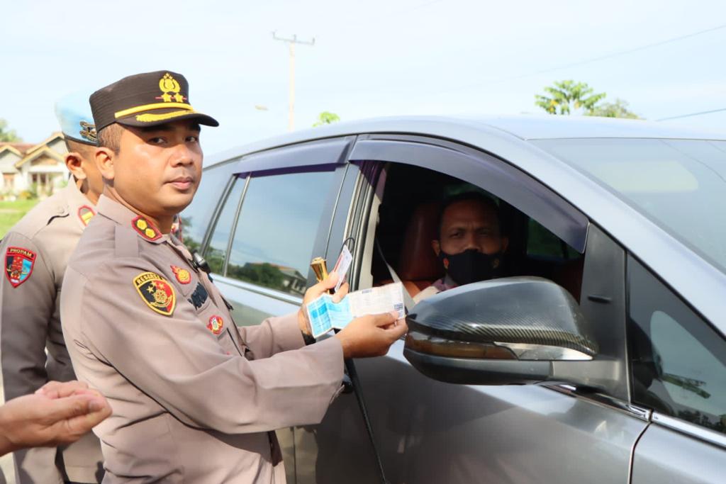 Heboh, Kapolres Pesawaran Polda Lampung Razia Kendaraan Personil