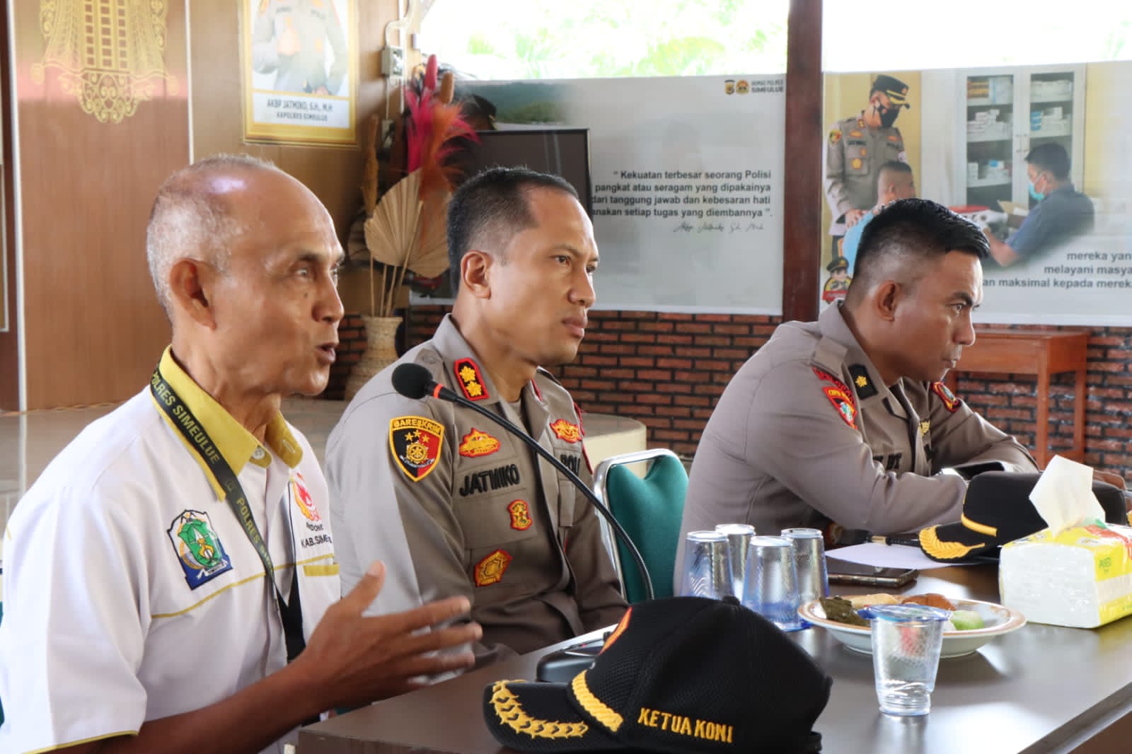 Temu Ramah Kapolres Dengan KONI Demi Memajukan Dunia Olahraga di Simeulue