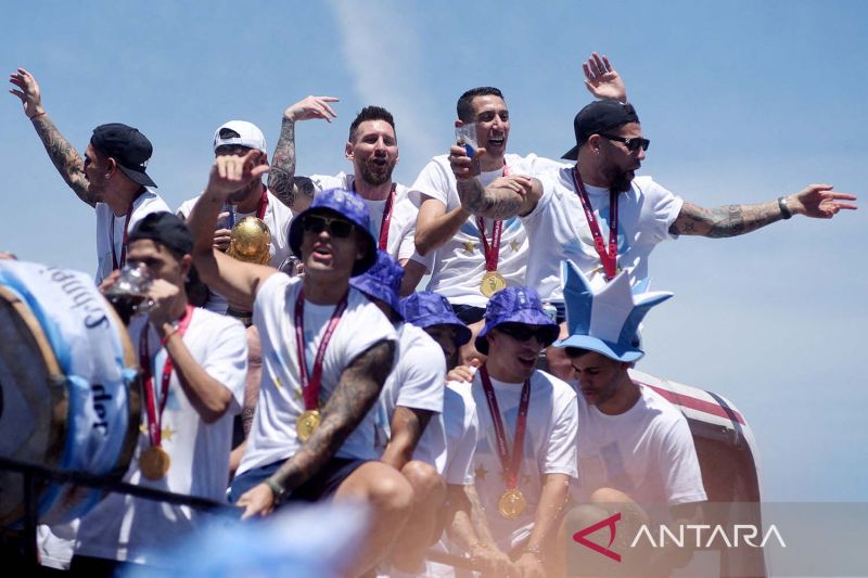 Parade Kemenangan Argentina Rebut Gelar Juara Piala Dunia 2022