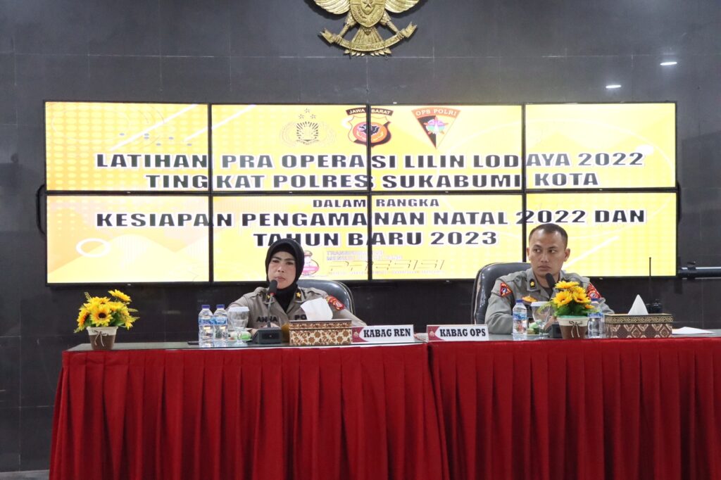 Tingkatkan Kesiapan Pengamanan, Polres Sukabumi Kota Gelar Lat Para Ops Lilin Lodaya 2022
