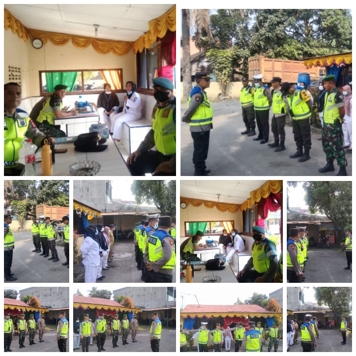 Pelaksanaan Operasi Lilin Toba 2022 Kegiatan POS YAN XXII Diski Jl Medan Binjai