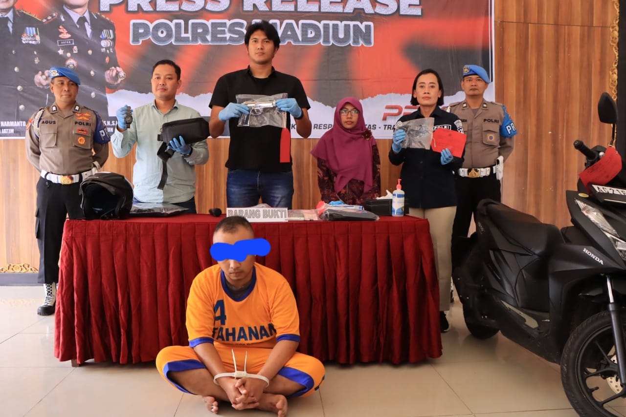 Polisi Berhasil Amankan Tersangka Perampokan 2 Minimarket di Madiun