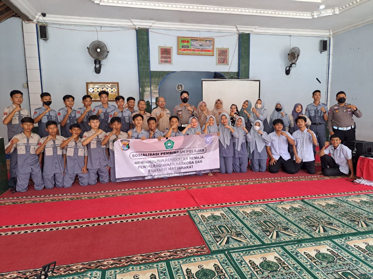 Cegah Kenakalan Remaja, Sat Lantas Polres Pesawaran Polda Lampung Gelar Sosialisasi