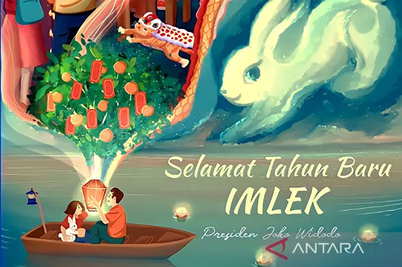 Presiden Jokowi dan Sejumlah Menteri Ucapkan Selamat Tahun Baru Imlek