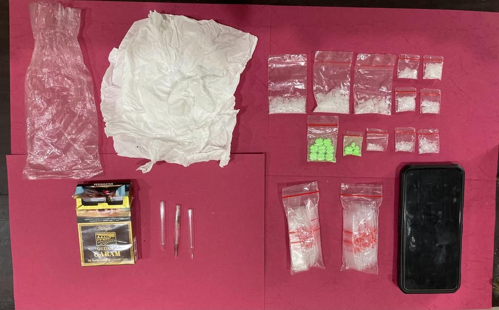 Polres Tulang Bawang Barat Tangkap Residivis Bandar Narkoba dengan Barang Bukti sebanyak 15,12 gram Shabu dan 10 butir Ekstasi