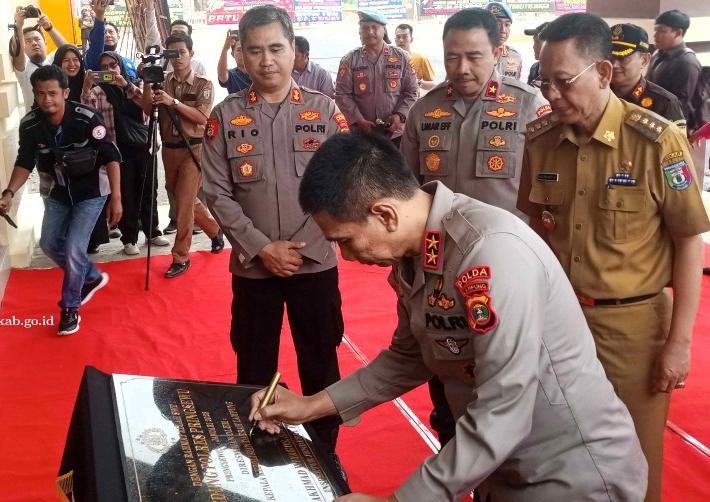 Gedung Mako Polres Pringsewu Diresmikan