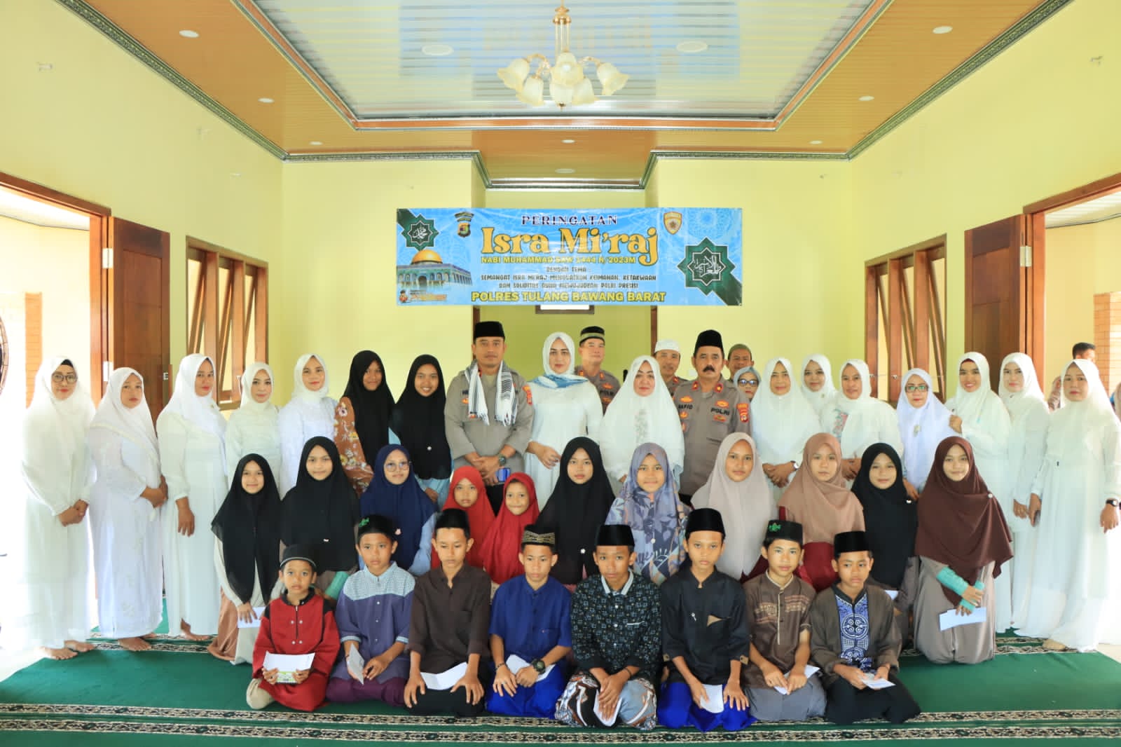 Polres Tulang Bawang Barat Memperingati Isra’ Mi’raj Nabi Muhammad SAW Tahun 1444 H/ 2023 M