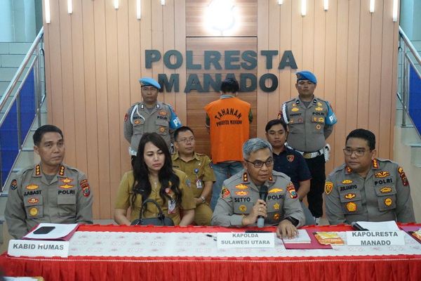 Polresta Manado Tetapkan MB Ayah Tiri CT Sebagai Tersangka Kasus Dugaan Kekerasan Seksual