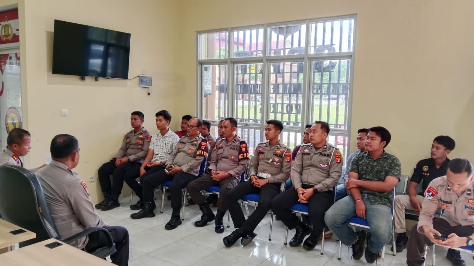 Ka SPKT Polda Lampung Lakukan Supervisi di Polres Tulang Bawang Barat