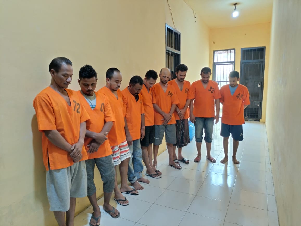 Polres Aceh Utara Ungkap 6 Kasus Narkoba, Amankan 9 Tersangka dan 112 Gram Sabu