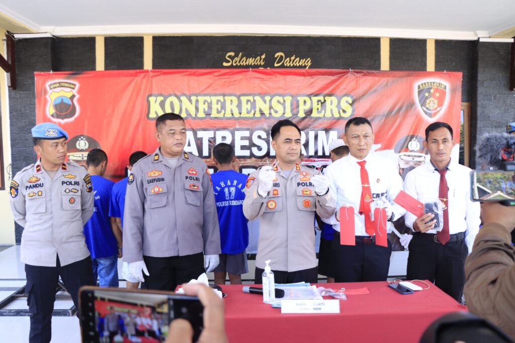 Polres Rembang Bekuk Komplotan Curanmor di 69 TKP.