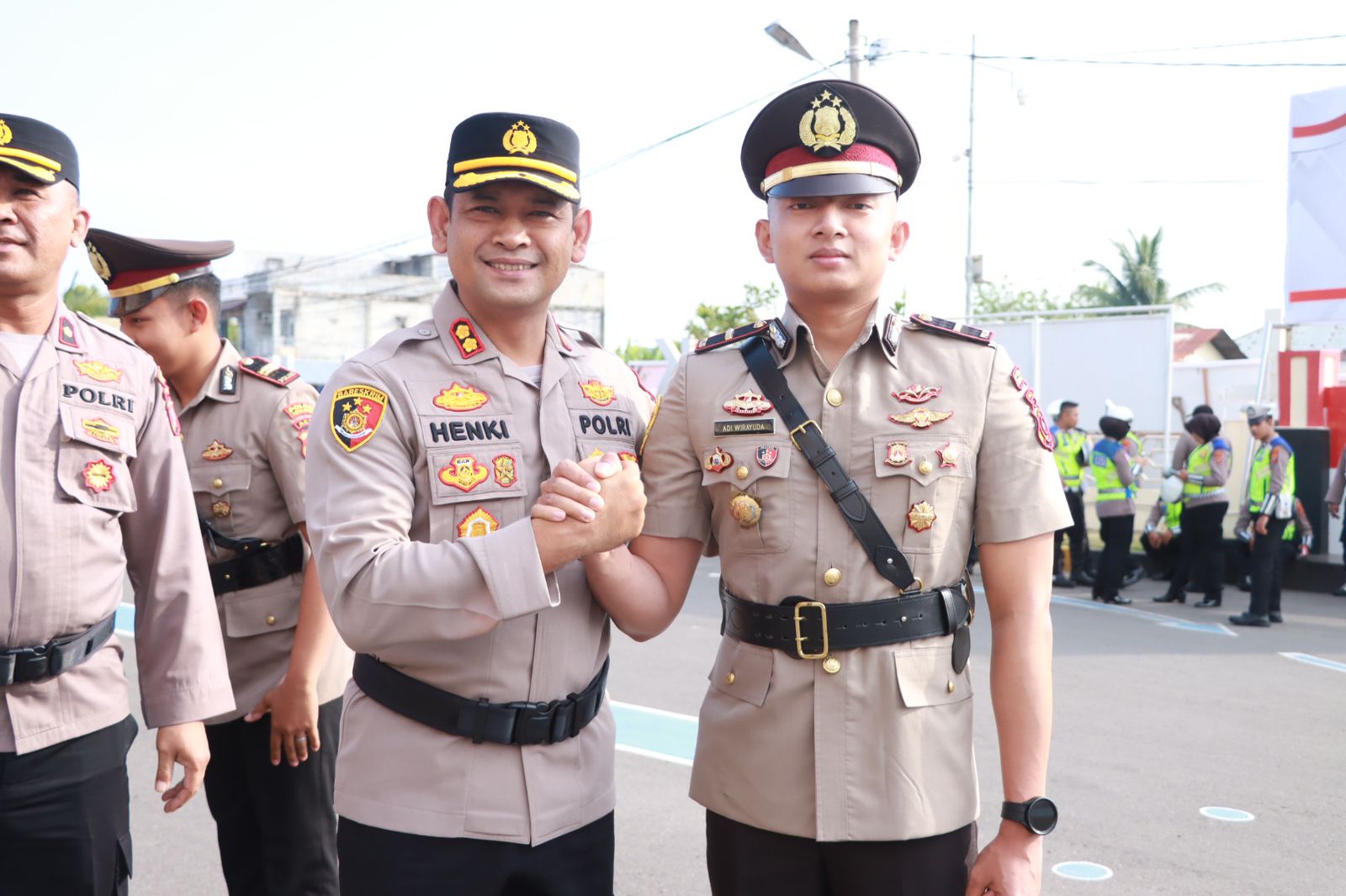 Kapolres Lhokseumawe Pimpin Upacara Sertijab Kasatpolairud dan Kapolsek Dewantara