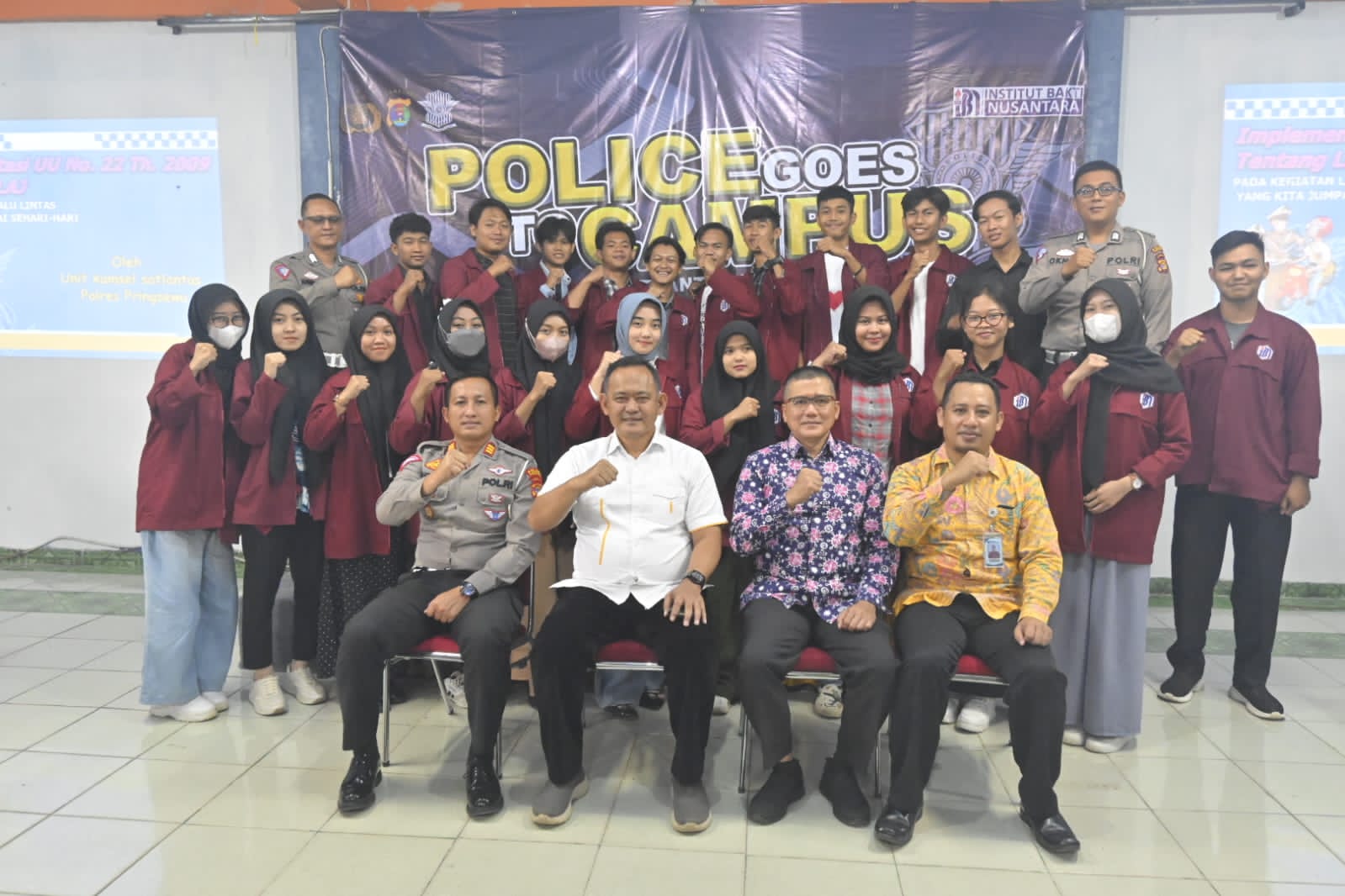 Police Goes To Campus Di IBN, Polres Pringsewu Ajak Mahasiswa Menjadi Pelopor Keselamatan Berlalu Lintas
