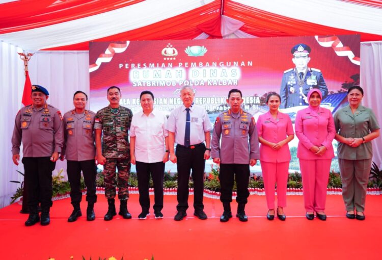 Pembangunan Rumah Dinas Brimob Polda Kalimantan Barat Diresmikan Kapolri