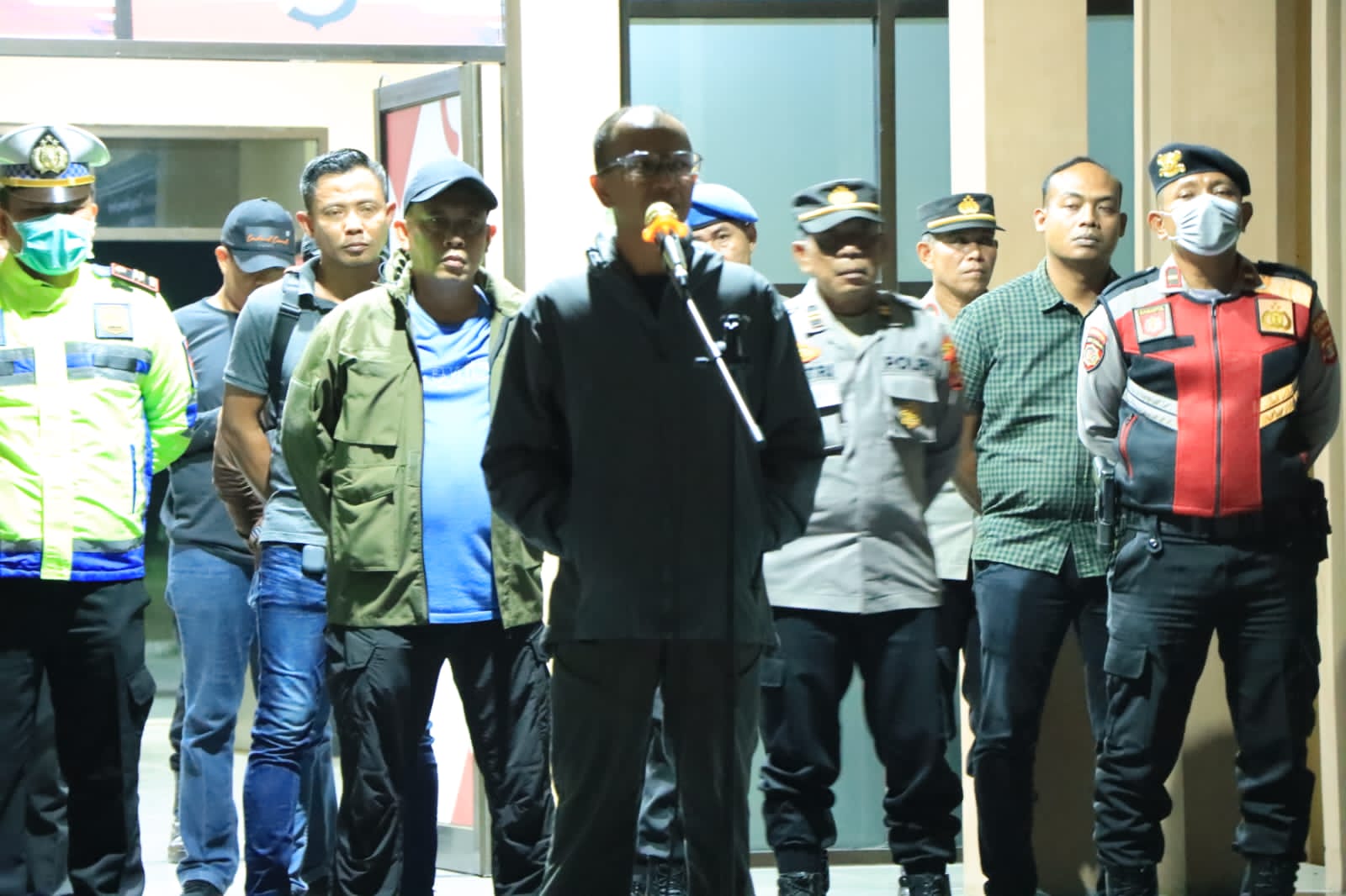 Kapolres Tulang Bawang Barat, Pimpin Apel Razia Operasi Cempaka Krakatau 2023.