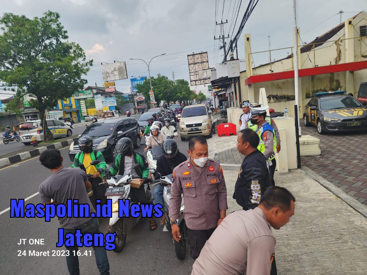 Personil Depok Barat Polres Sleman Isi Ramadhan Giat Gabungan