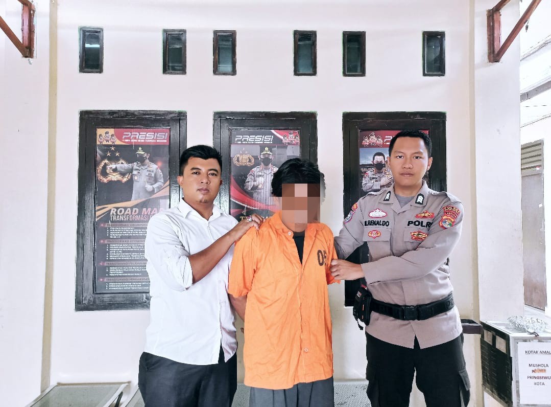 Polsek Pringsewu Kota Tangkap Buronan Kasus Pencurian 27 TKP