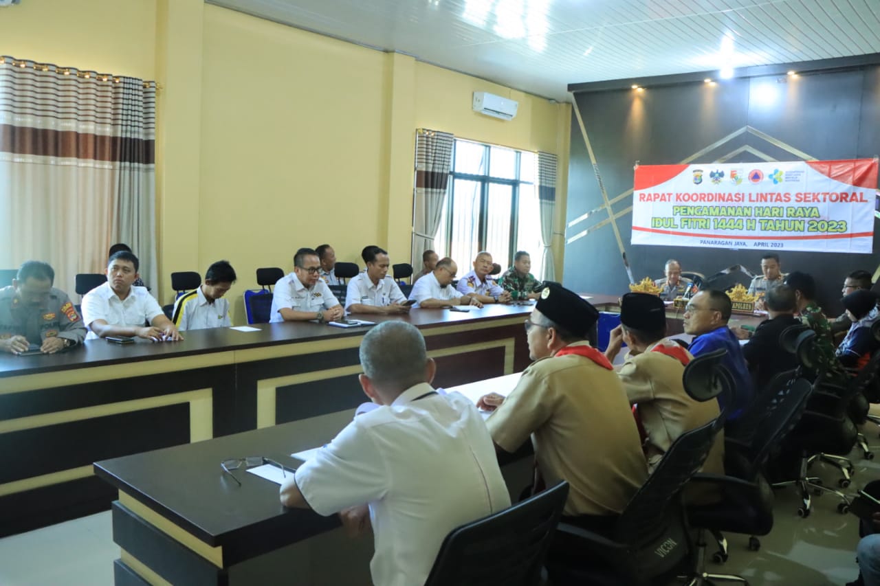 Bahas Pengamanan Mudik 2023, Polres Tulang Bawang Barat Gelar Rakor Lintas Sektoral.