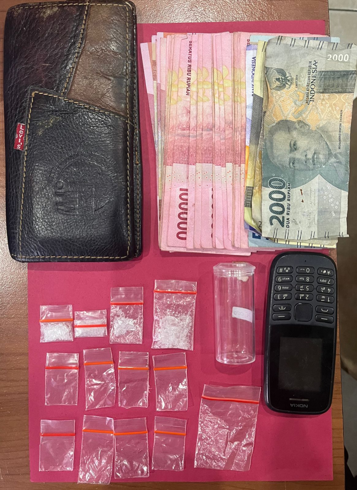 Polres Pesawaran Tangkap Terduga Pelaku Pengedar Narkoba.