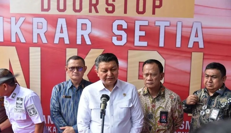 BNPT Gelar Ikrar Setia NKRI Terhadap 24 Napiter