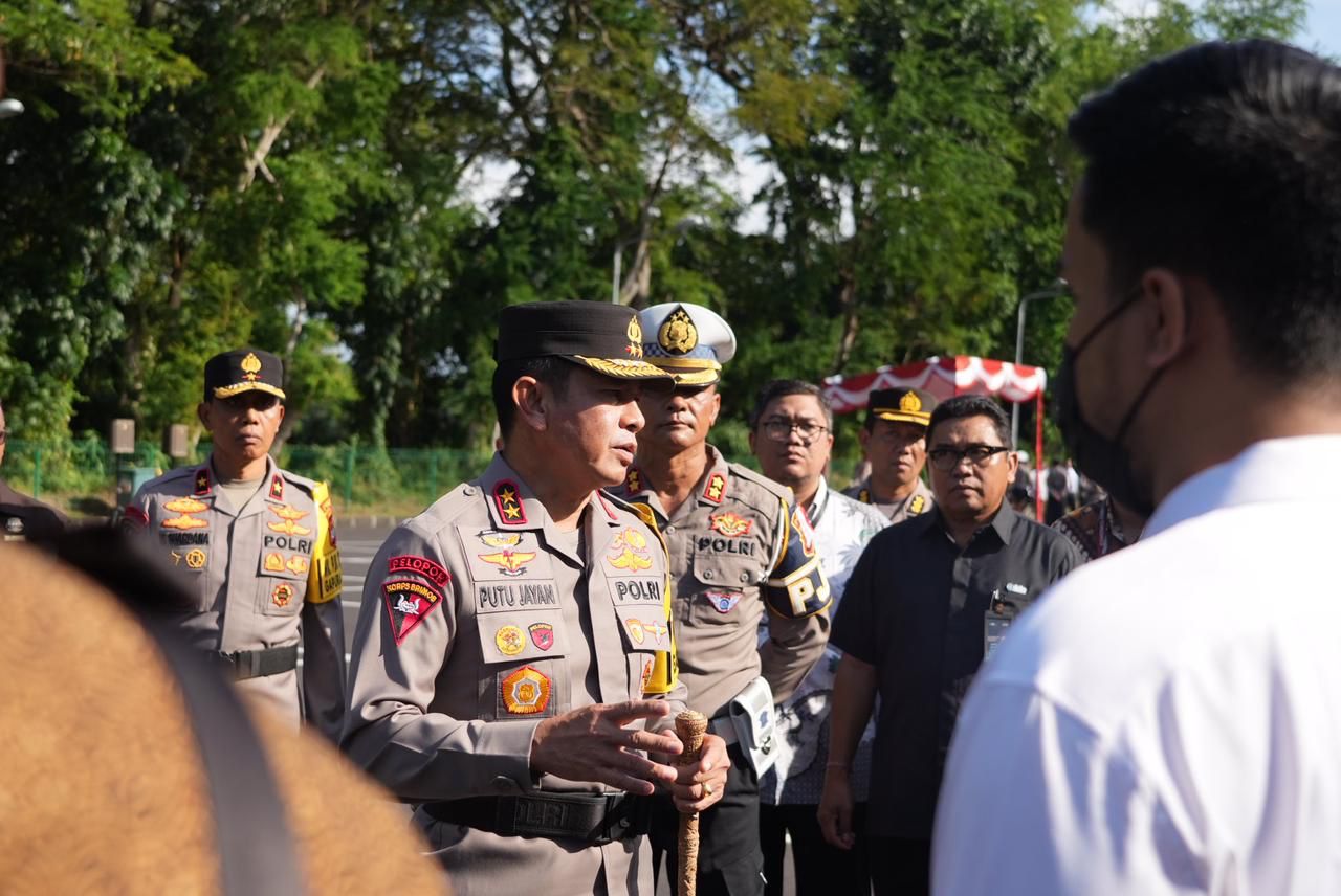 Kapolda Bali Pimpin Apel Gelar Pasukan Pengamanan 29th Asean Socio-Council Community