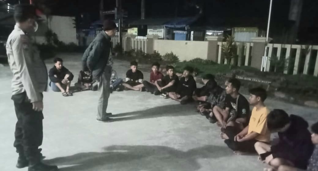 Dini Hari Tadi, Polres Tanggamus Tertibkan Balap Liar di Gisting dan Pemuda di Pugung