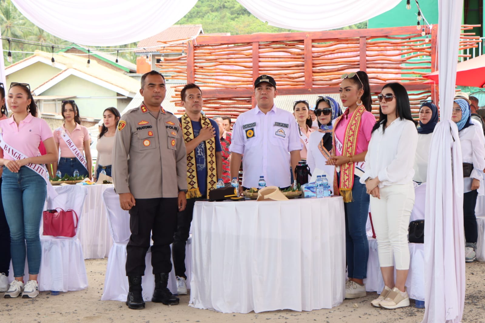 Kapolres Pesawaran Terima Kunjungan Finalis Puteri Indonesia 2023 Ke Wisata Pahawang