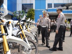 Kakorlantas Serahkan 500 Kendaraan Roda Dua Untuk Satgas Urai Kemacetan